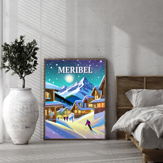 Meribel: Alpestre-Harmonie unter Winterglanz Poster (Von Creator hochgeladen)