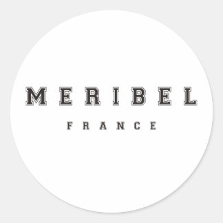 Meribel France Runder Aufkleber