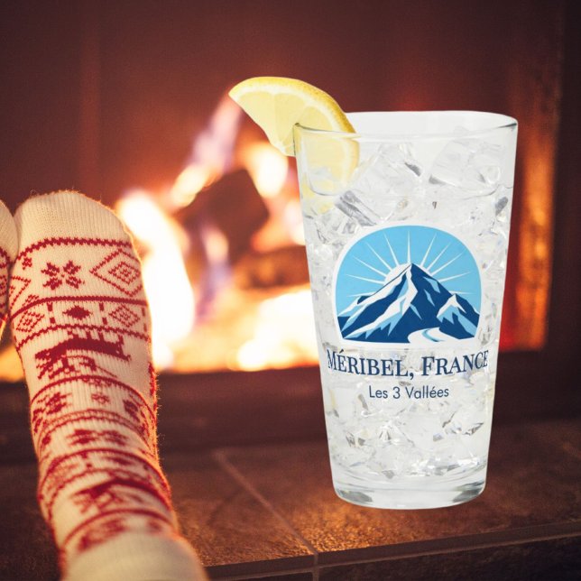 Méribel France Skigebiet Souvenir Glas (Von Creator hochgeladen)