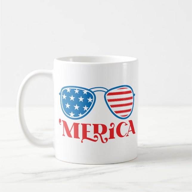 "Merica - 4. Juli Kaffeetasse (Links)