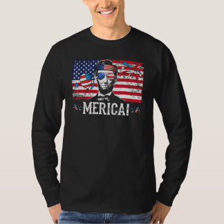 Merica 4. Juli Männer American Flag USA Sungrace T-Shirt