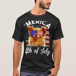 Merica 4. Juli US-Flagge Chihuahua American Sun T-Shirt
