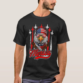 Merica Adler Flugzeug 4. Juli Amerikanische Flagge T-Shirt