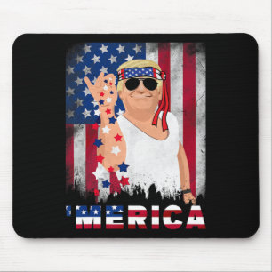 Merica Bae Salt Sprinkle American Flag Patriotics Mousepad