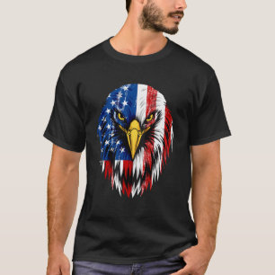 Merica Bald Eagle American Flag 4. Juli T-Shirt