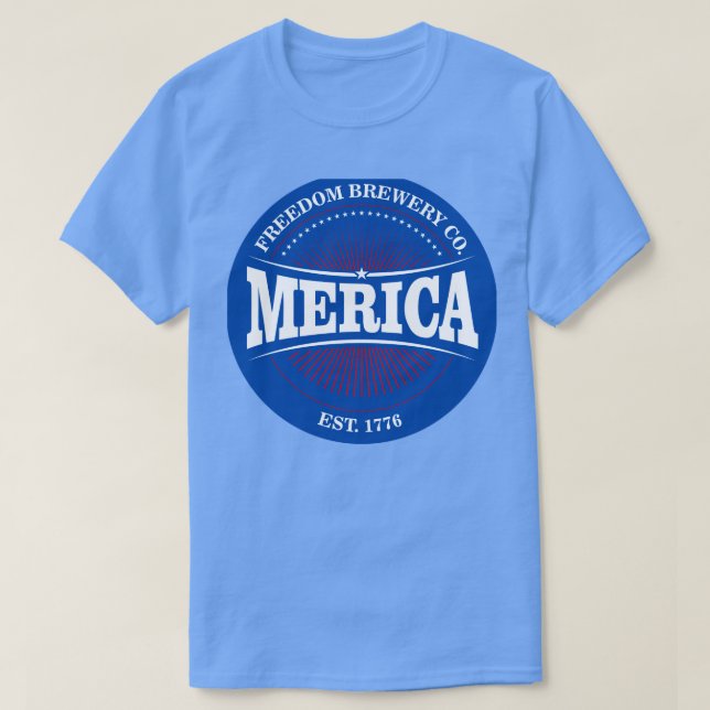 Merica Beer Botton T-Shirt (Design vorne)