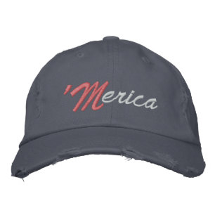 MERICA BESTICKTE KAPPE