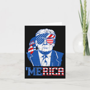 Merica Donald Trump - Funny Trump 4. Juli Amer Karte
