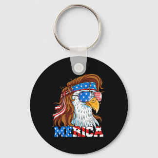 Merica Eagle Mullet 4. Juli Amerikanische Flagge U Schlüsselanhänger
