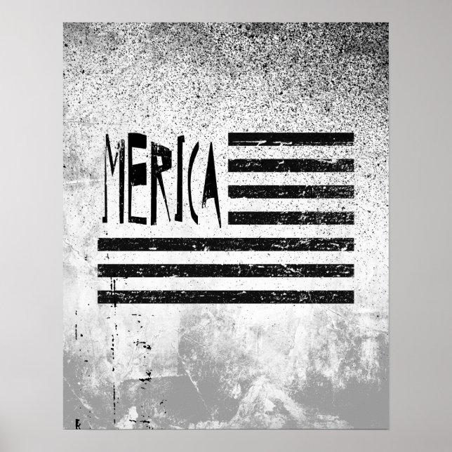 Merica Flag Poster (Vorne)