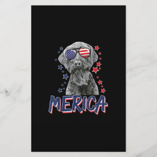 merica giant schnauzer dog 4th of july usa gift briefpapier