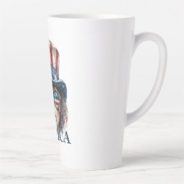 Merica Girl, Amerikanische Unabhängigkeitstag Glam Milchtasse