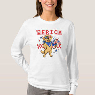 'Merica Golden Retriever T-Shirt