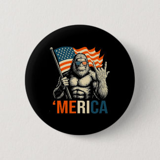 ‘merica Gorilla-Flagge Sungles Lustig Patriotisch  Button