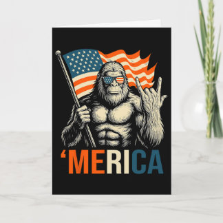 ‚merica Gorilla-Flagge Sungles Lustig Patriotisch  Karte