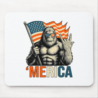 ‚merica Gorilla-Flagge Sungles Lustig Patriotisch Mousepad