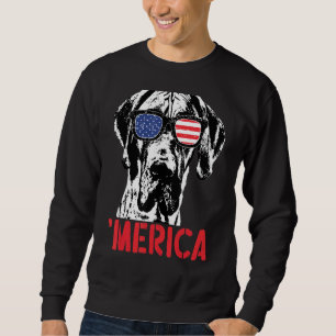 Merica Great Dane Hund American Flag Sonnenbrille Sweatshirt