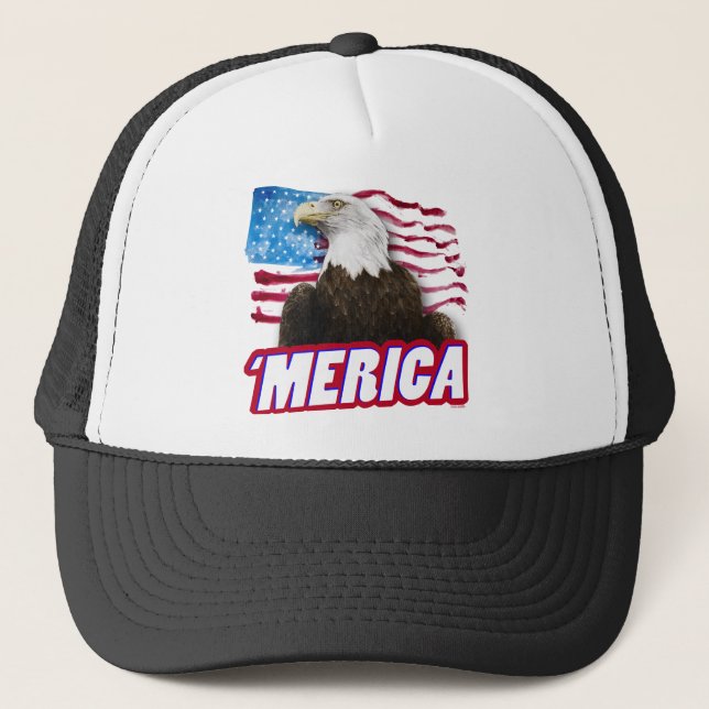 'Merica Hut Truckerkappe (Vorderseite)