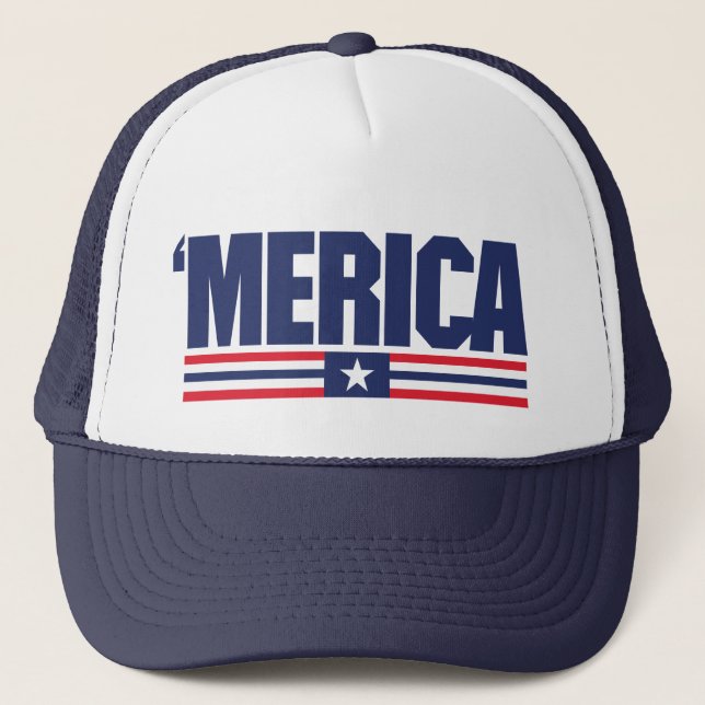 Merica Logo Cap Truckerkappe (Vorderseite)