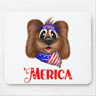 Merica Niedlich Hund, Patriotische Jungfrau Mousepad