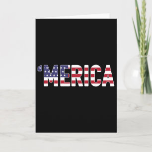 Merica - Patriotische Flagge USA Vereinigte Staate Karte