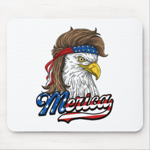Merica - Patriotischer amerikanischer Adler der Fr Mousepad