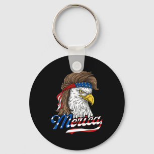 Merica - Patriotischer amerikanischer Adler der Fr Schlüsselanhänger