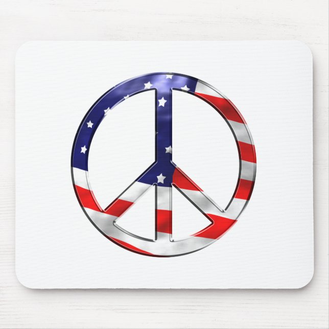 merica peace sign mousepad (Vorne)