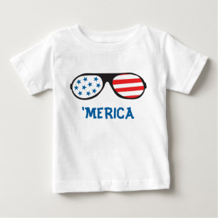 Merica Retro Sonnenbrille Baby T-shirt