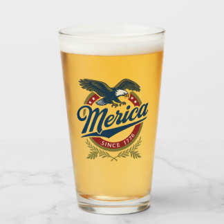 Merica Seit 1776 - Vintager Patriotic Bald Adler D Glas