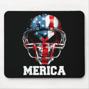 Merica-Shirt Fußball USA-Flagge 4. Juli Stolz Juge Mousepad