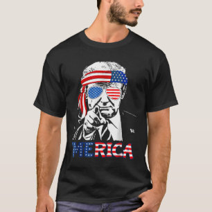 Merica Shirt glücklich 4. Juli Merica Trump