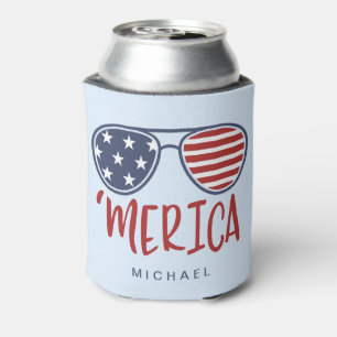 Merica Sonnenbrille Patriotic 4. Juli kann kühler Dosenkühler