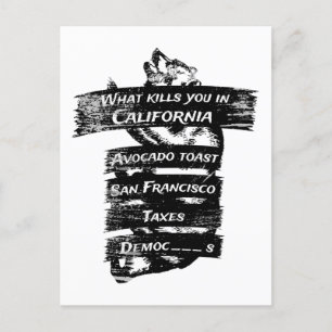 Merica Spaß America USA Funny California Postkarte