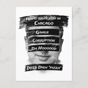Merica Spaß America USA Funny Patriotism Chicago Postkarte