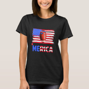 Merica Sunglasses American Flag Rugby 4. Juli T-Shirt