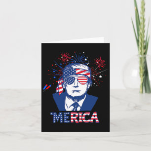 Merica Trump glücklich über den 4. Juli Trump - Am Karte