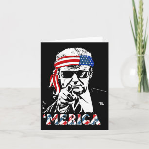 Merica Trump glücklich über den 4. Juli Trump - Am Karte