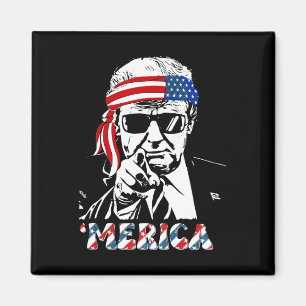 Merica Trump glücklich über den 4. Juli Trump - Am Magnet