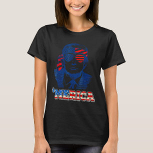 Merica Trump glücklich über den 4. Juli Trump - Am T-Shirt