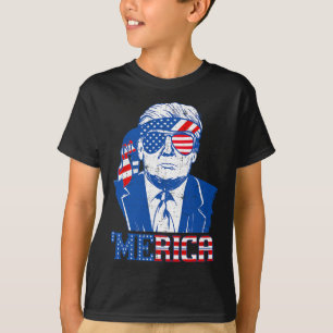 Merica Trump glücklich über den 4. Juli Trump - Am T-Shirt