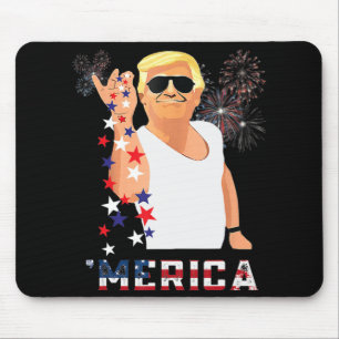 Merica Trump Outfits Don Betrunken Donald Betrunke Mousepad