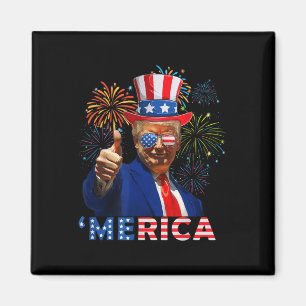 Merica Trump Sungles 4. Juli Funny Beer Drinki Magnet