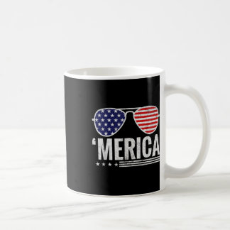 Merica US America Flag Sungles 4. Juli Patriot Kaffeetasse