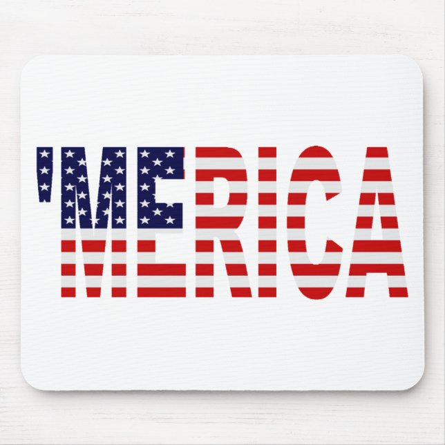 'MERICA US Flagge Mousepad (Vorne)