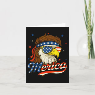 Merica USA American Flag Patriotic 4. Juli Bal Karte