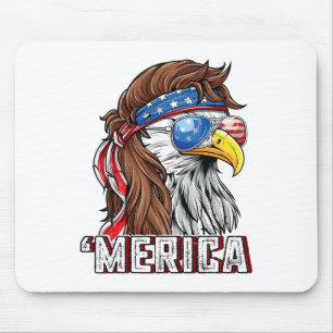 Merica USA American Flag Patriotic 4. Juli Byl Mousepad
