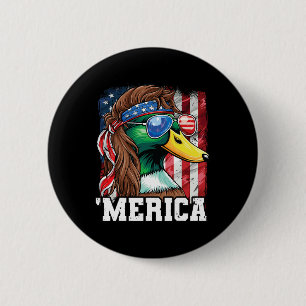 Merica Usa Amerikanische Flagge Patriotisch 4. Jul Button