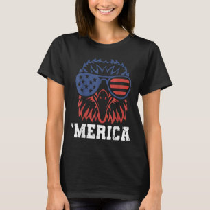 Merica Usa Flag Jets Byld Eagle Patriot 4t T-Shirt