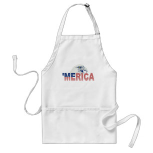 ` MERICA USA Flaggen-amerikanische kahler Schürze